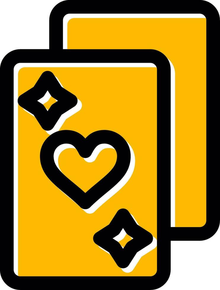 Poker kreatives Icon-Design vektor