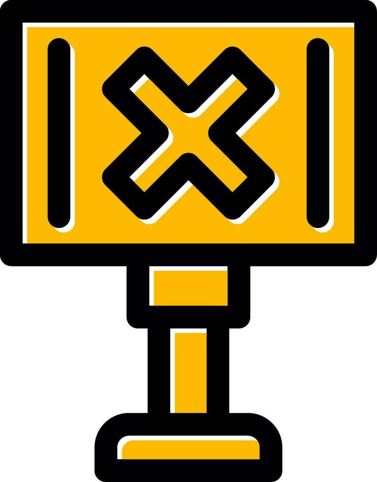 Eisenbahn Kreuzung kreativ Symbol Design vektor