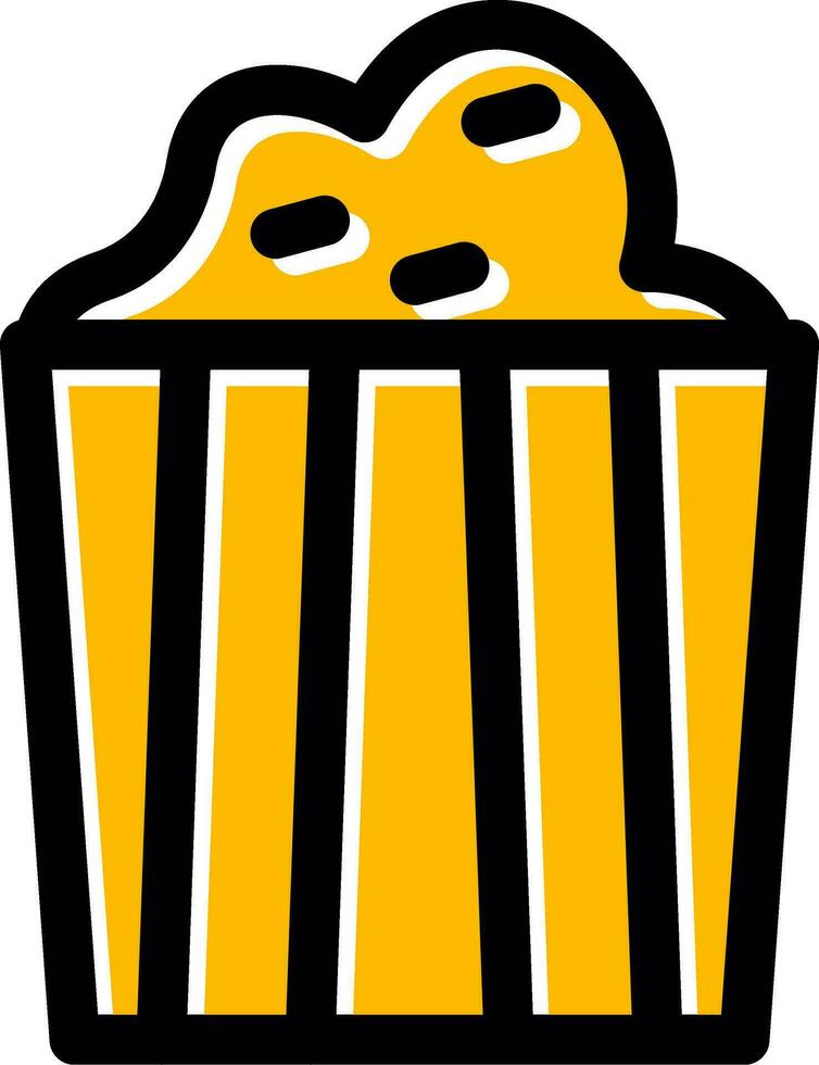 Popcorn kreatives Icon-Design vektor