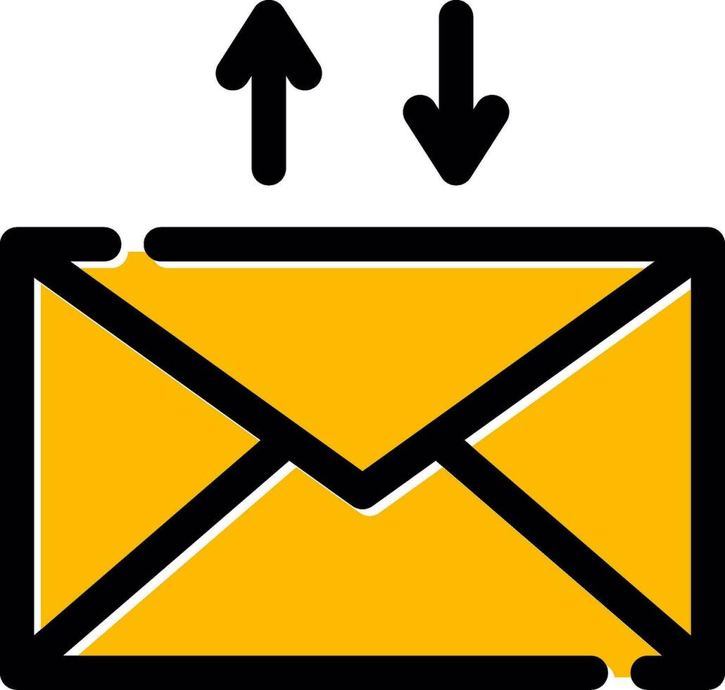 E-Mail kreatives Icon-Design vektor