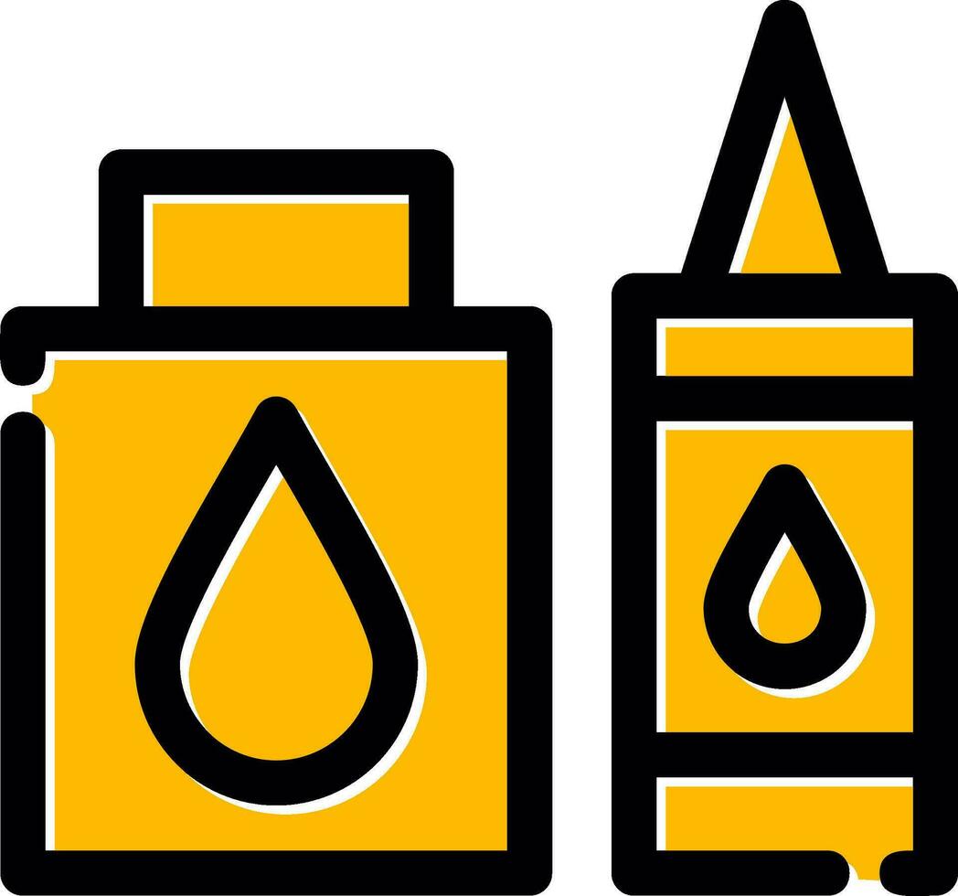 kleben Stock kreativ Symbol Design vektor