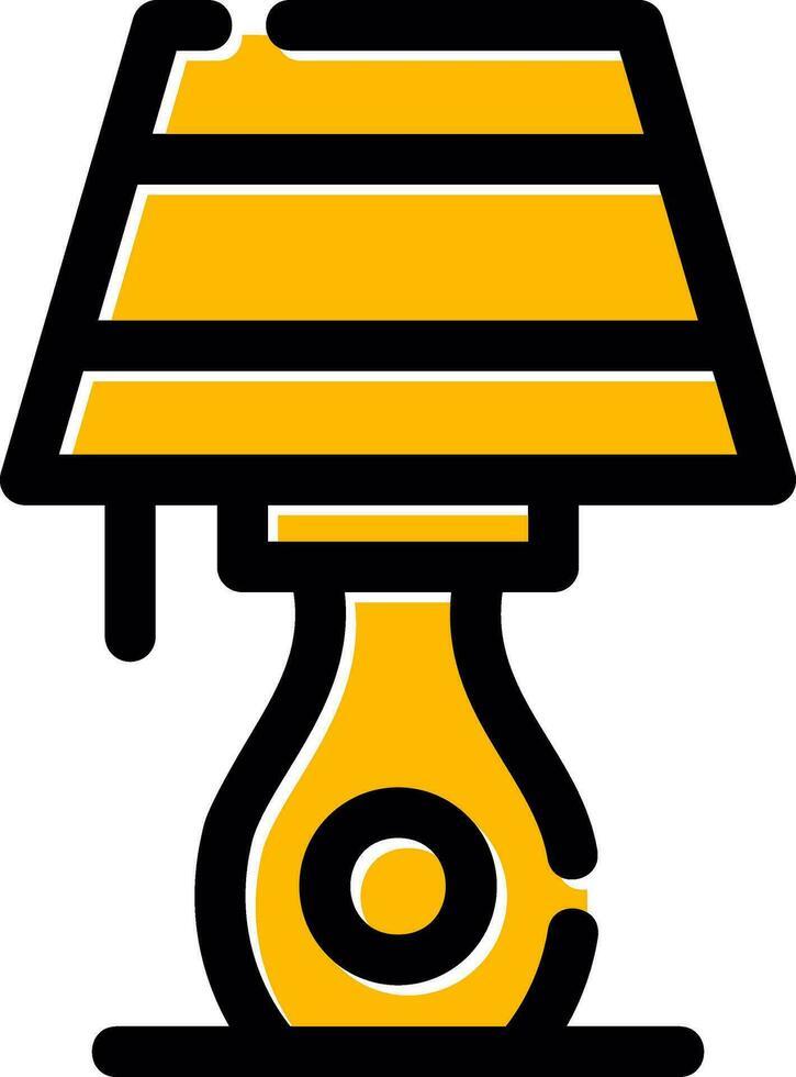 tabell lampa kreativ ikon design vektor