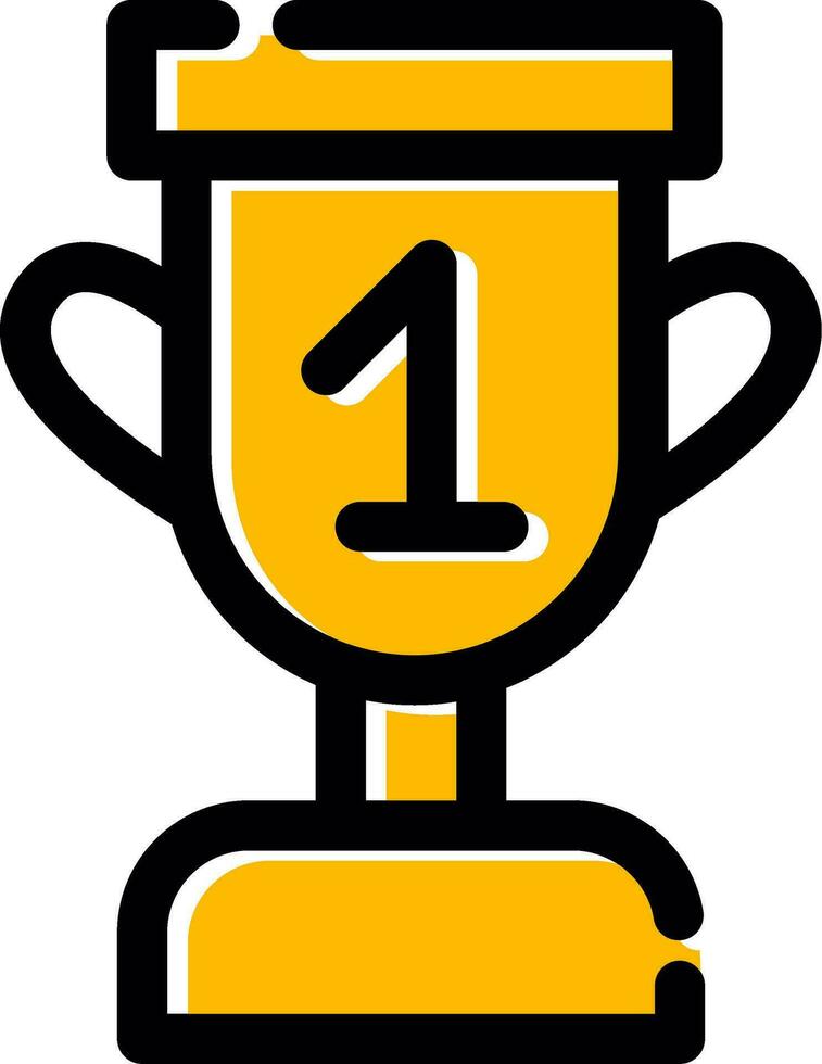 Trophäe kreatives Icon-Design vektor