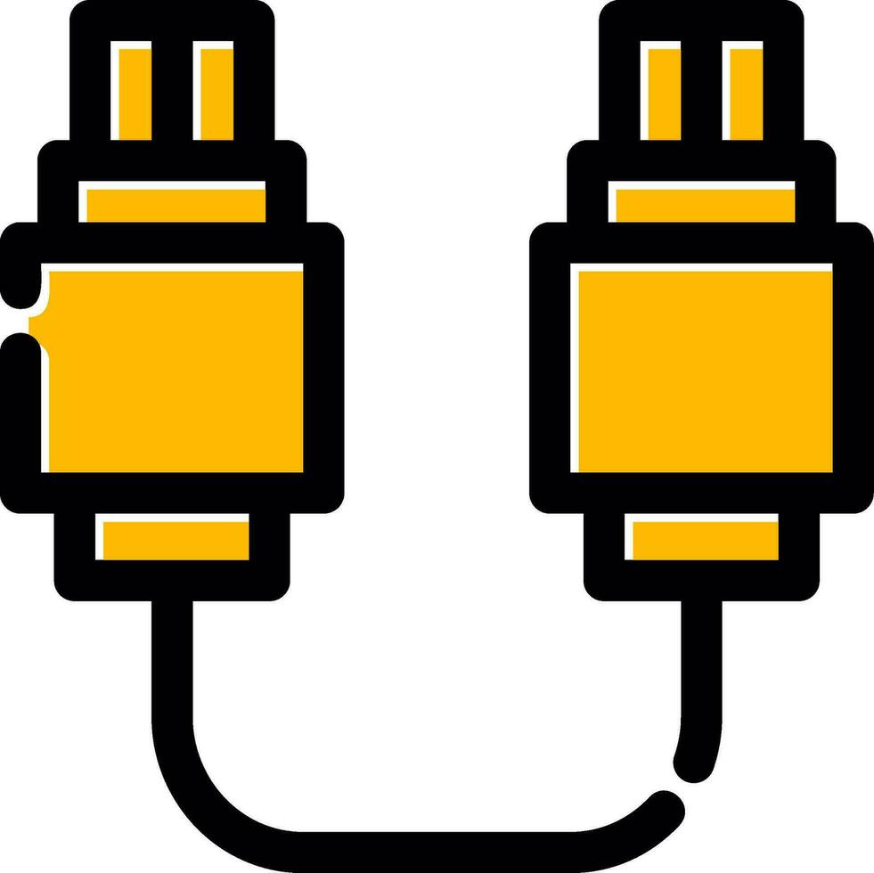 USB-Verbindung kreatives Icon-Design vektor