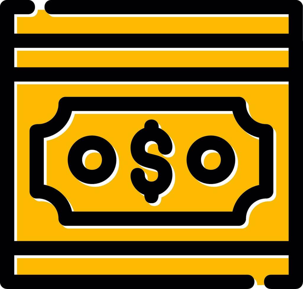 Geld kreatives Icon-Design vektor