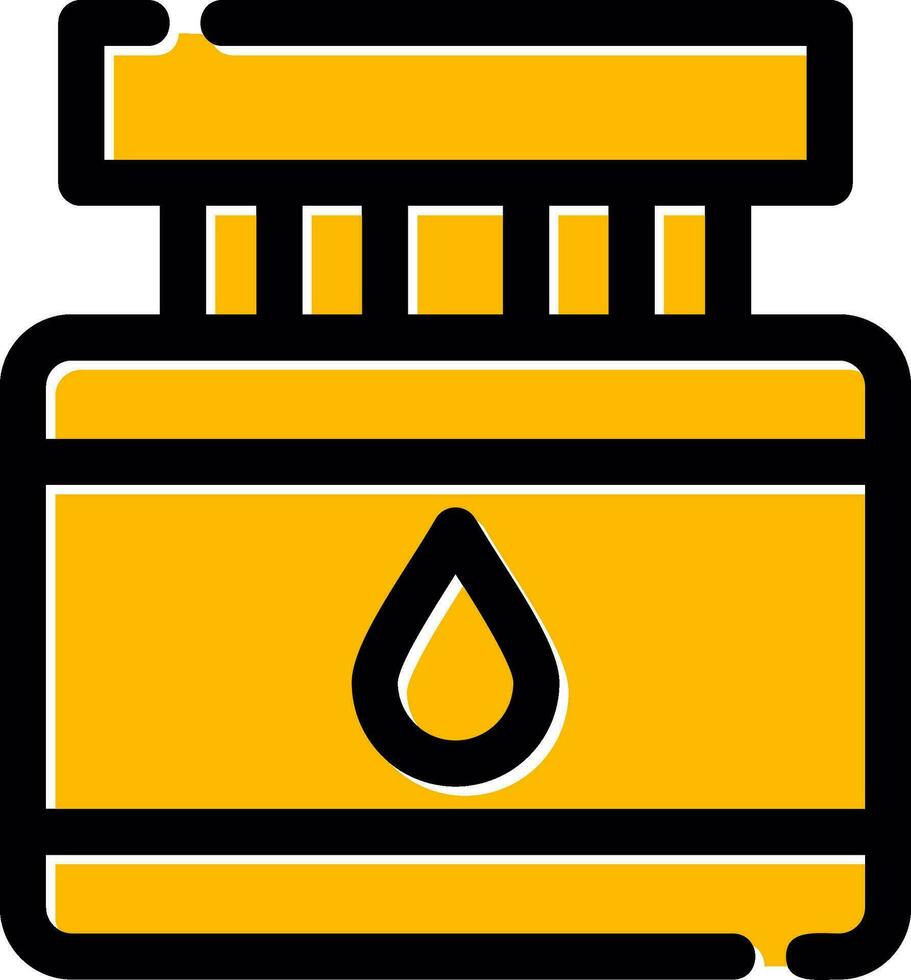 Tintenflasche kreatives Icon-Design vektor