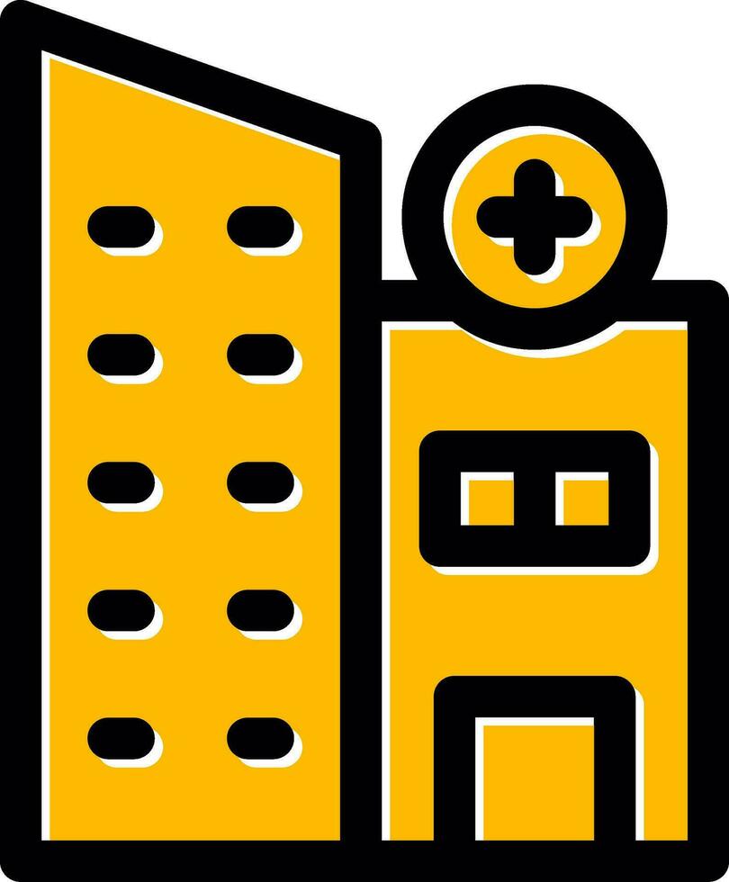 kreatives Icon-Design für Krankenhausimmobilien vektor