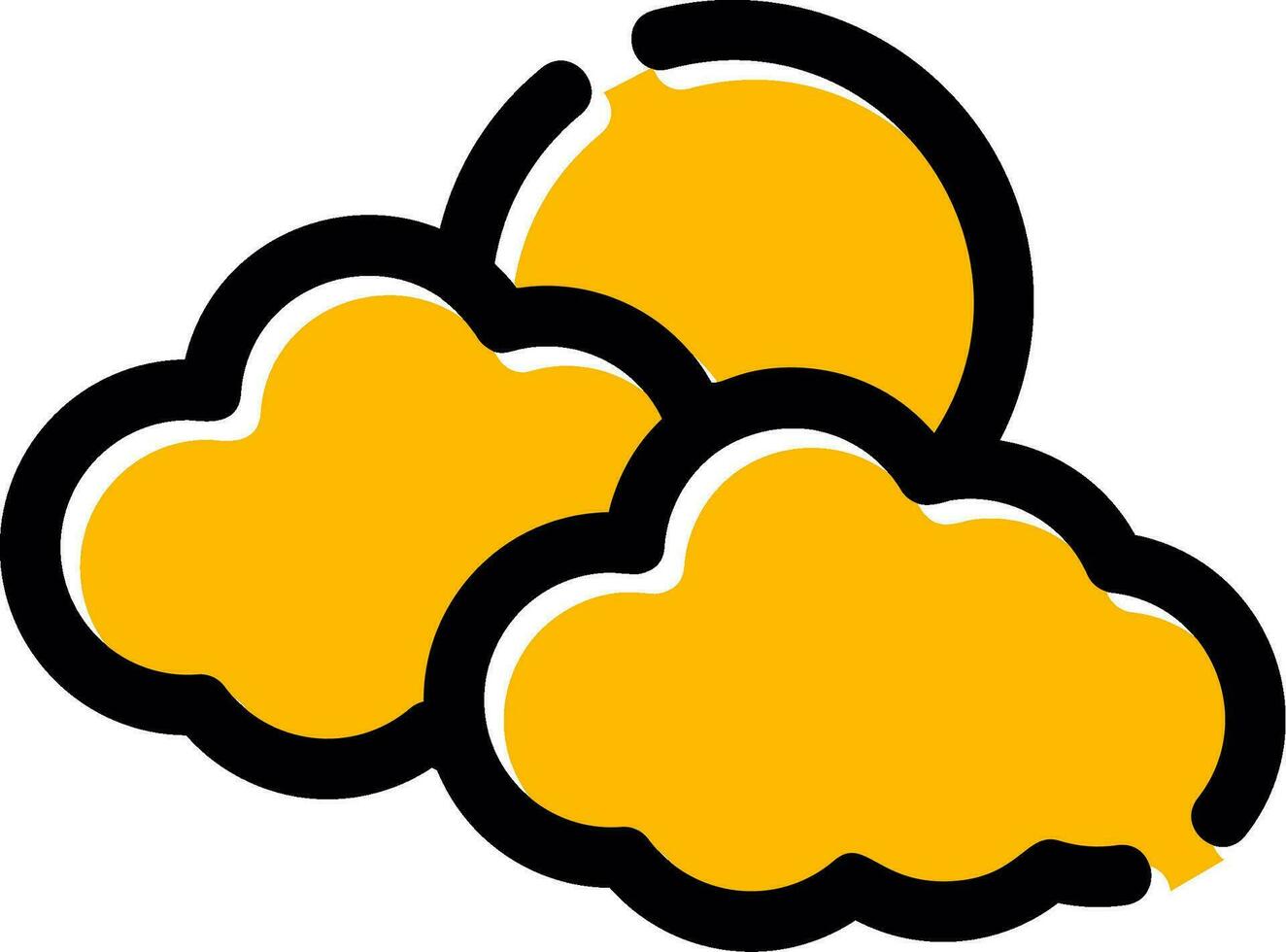 Wolken kreatives Icon-Design vektor