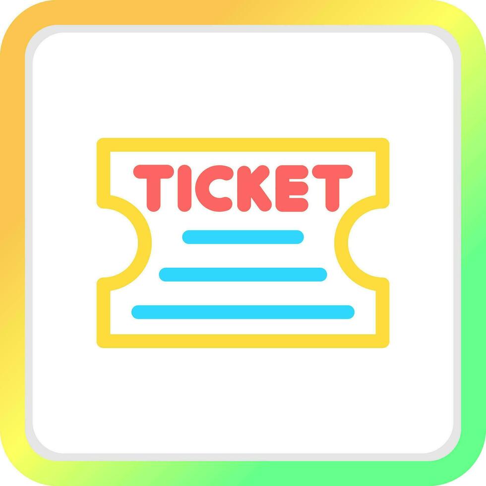 Ticket kreatives Icon-Design vektor