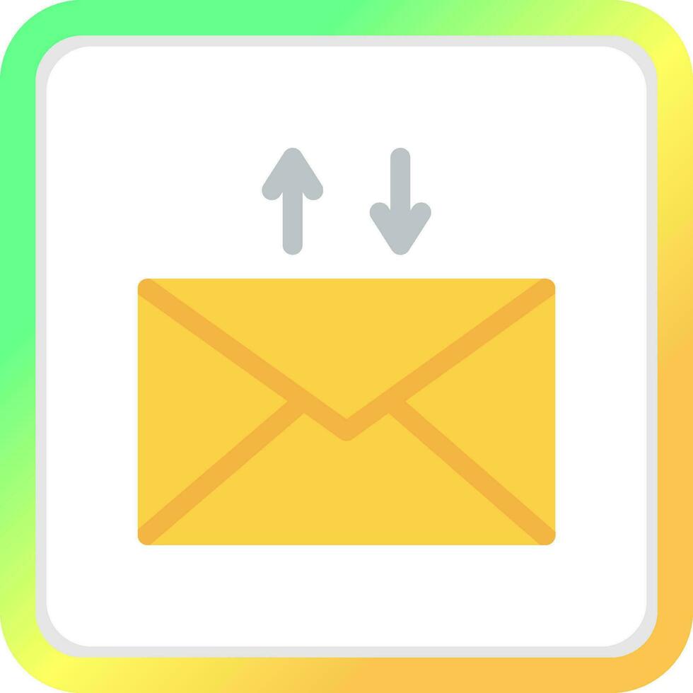 E-Mail kreatives Icon-Design vektor