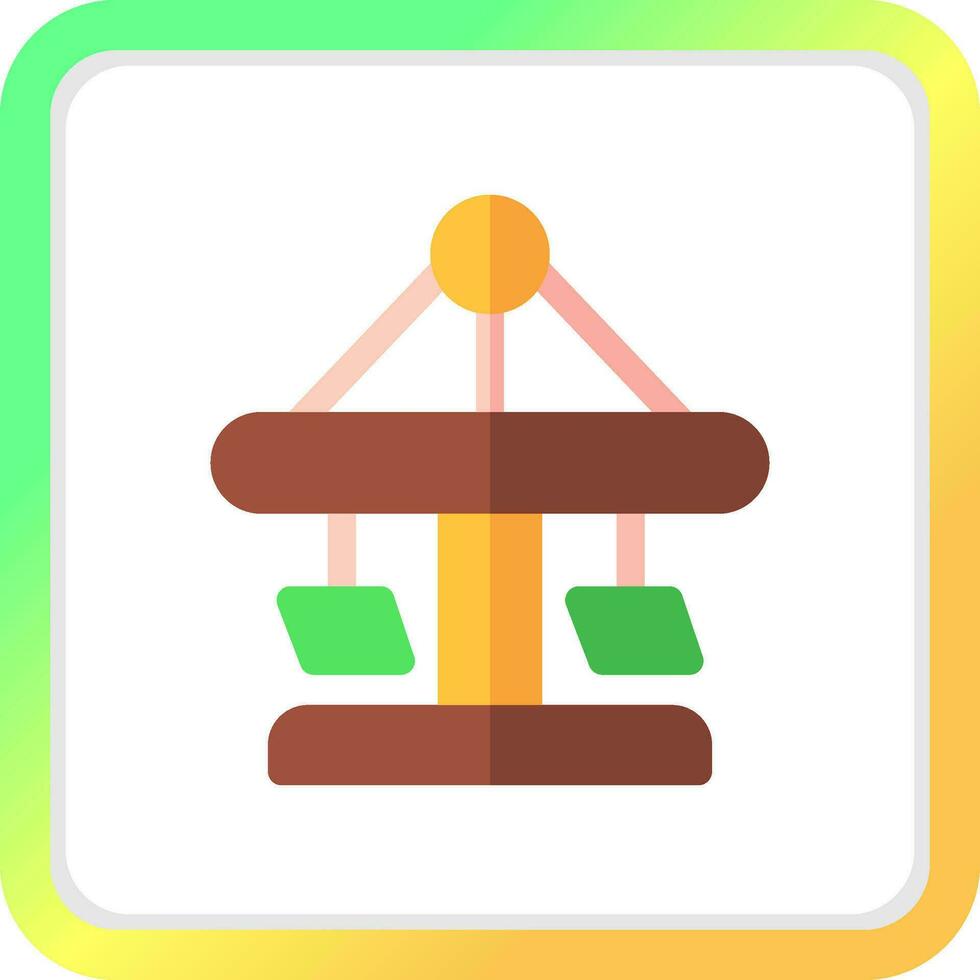 Merry Go Round kreatives Icon-Design vektor