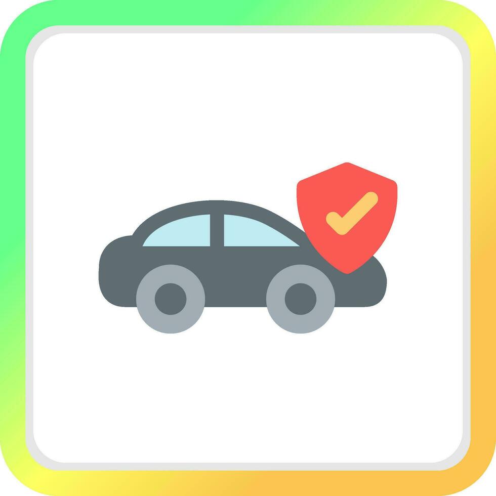 Autoversicherung kreatives Icon-Design vektor