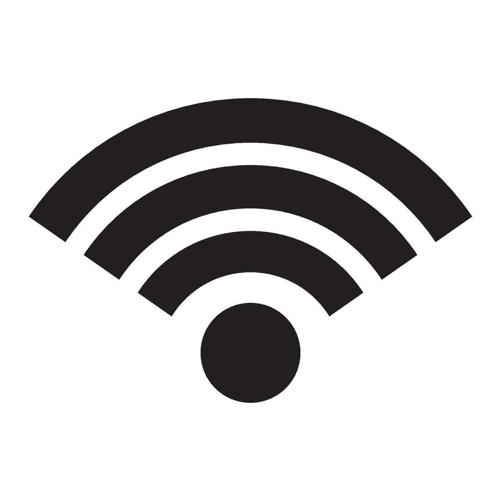 Wi-Fi ikon logotyp vektor design mall