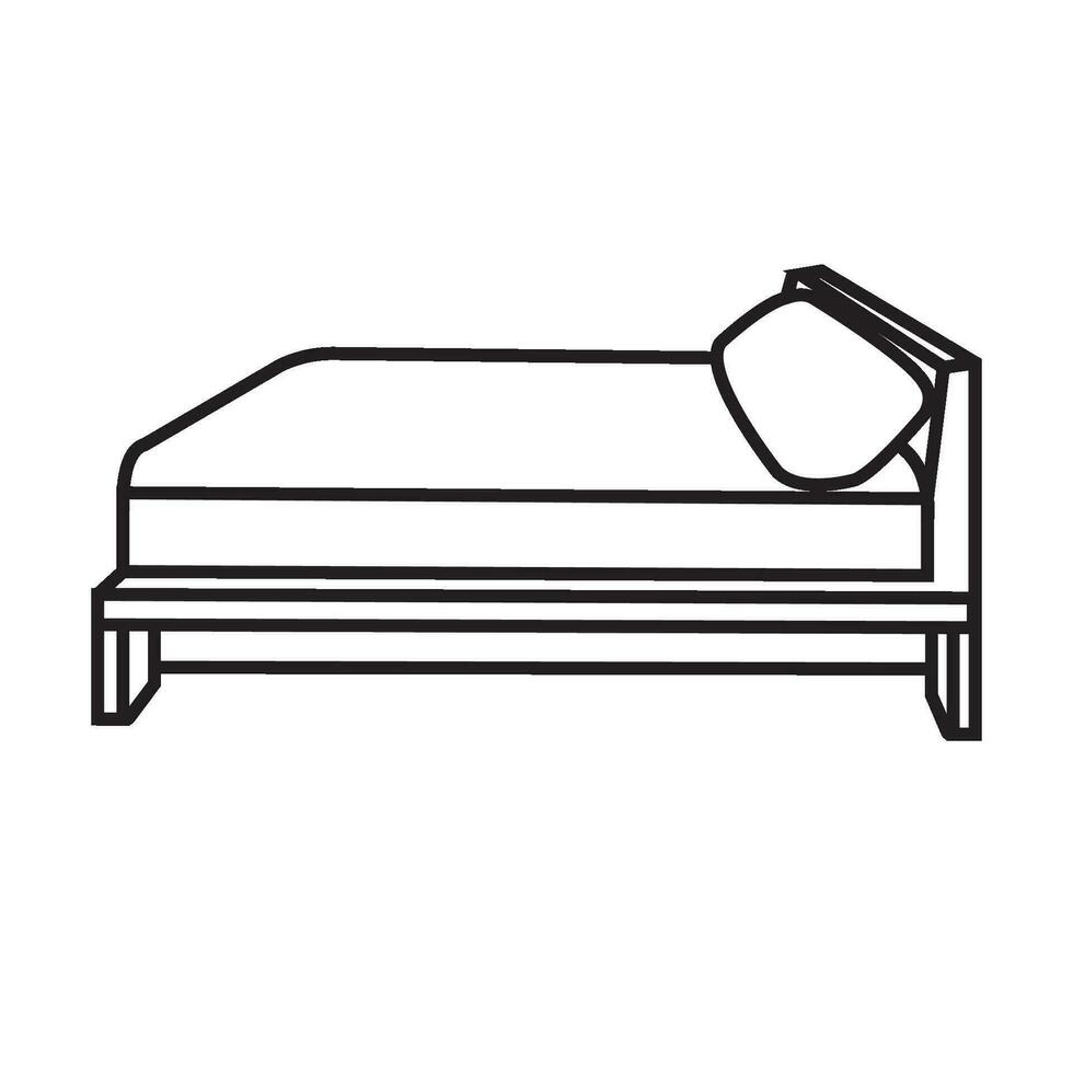 Bett Symbol Logo Vektor Design Vorlage