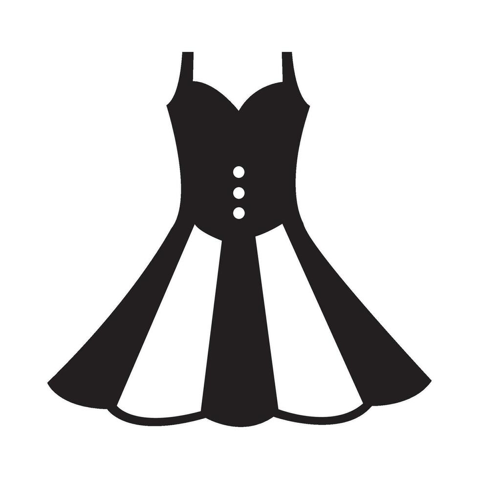 Kleid-Symbol-Logo-Vektor-Design-Vorlage vektor