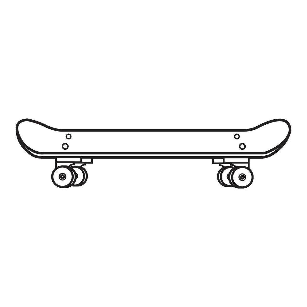 skateboard ikon logotyp vektor design mall