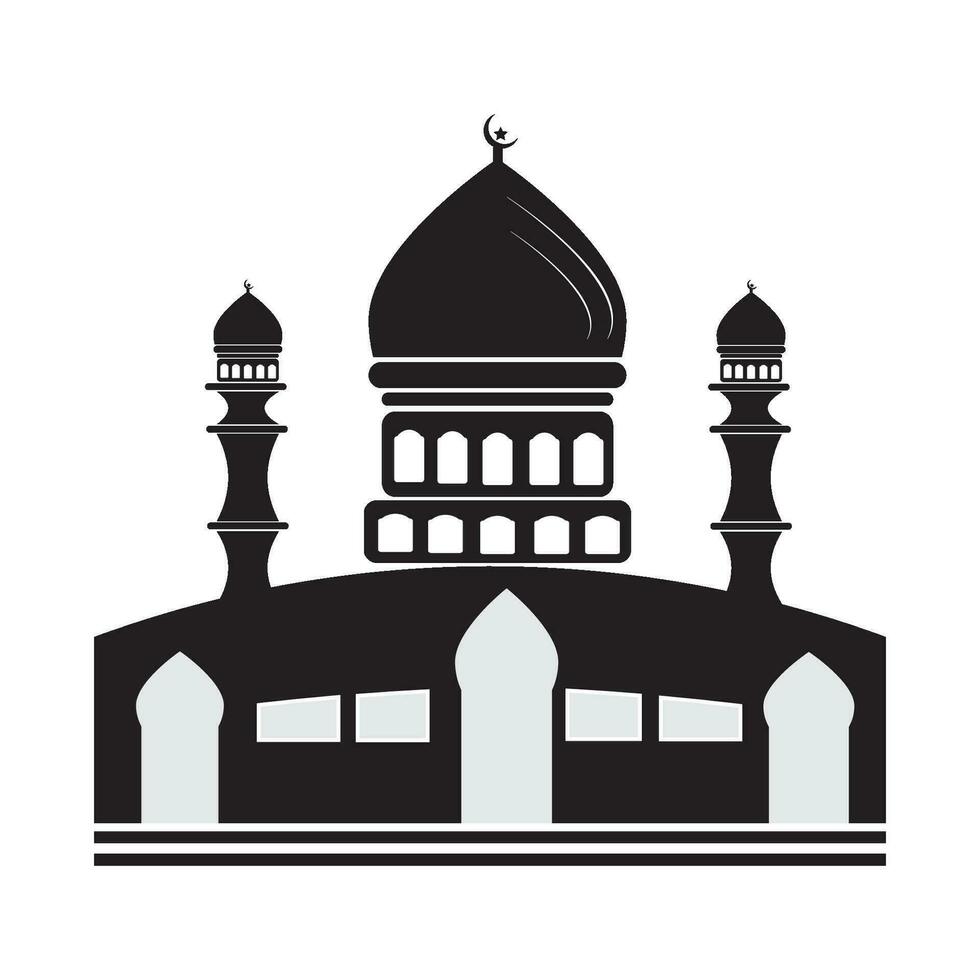 Moschee Symbol Logo Vektor Design Vorlage