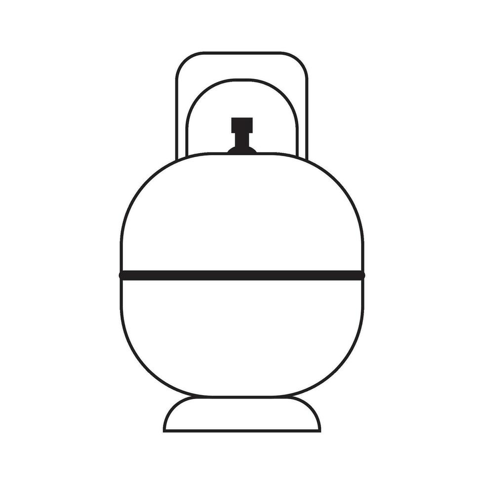 gas cylindrar ikon logotyp vektor design mall