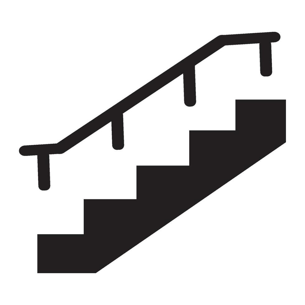 Treppen-Symbol-Logo-Vektor-Design-Vorlage vektor