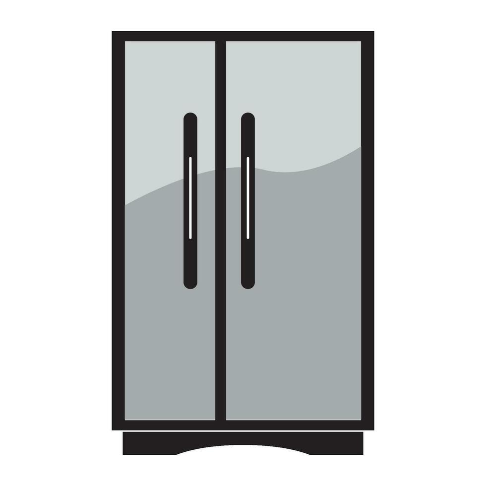 kylskåp ikon logotyp vektor design mall