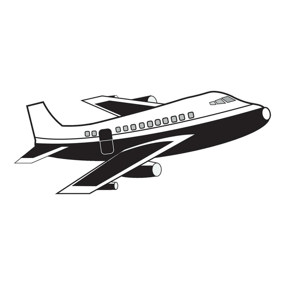 Flugzeug-Symbol-Logo-Vektor-Design-Vorlage vektor