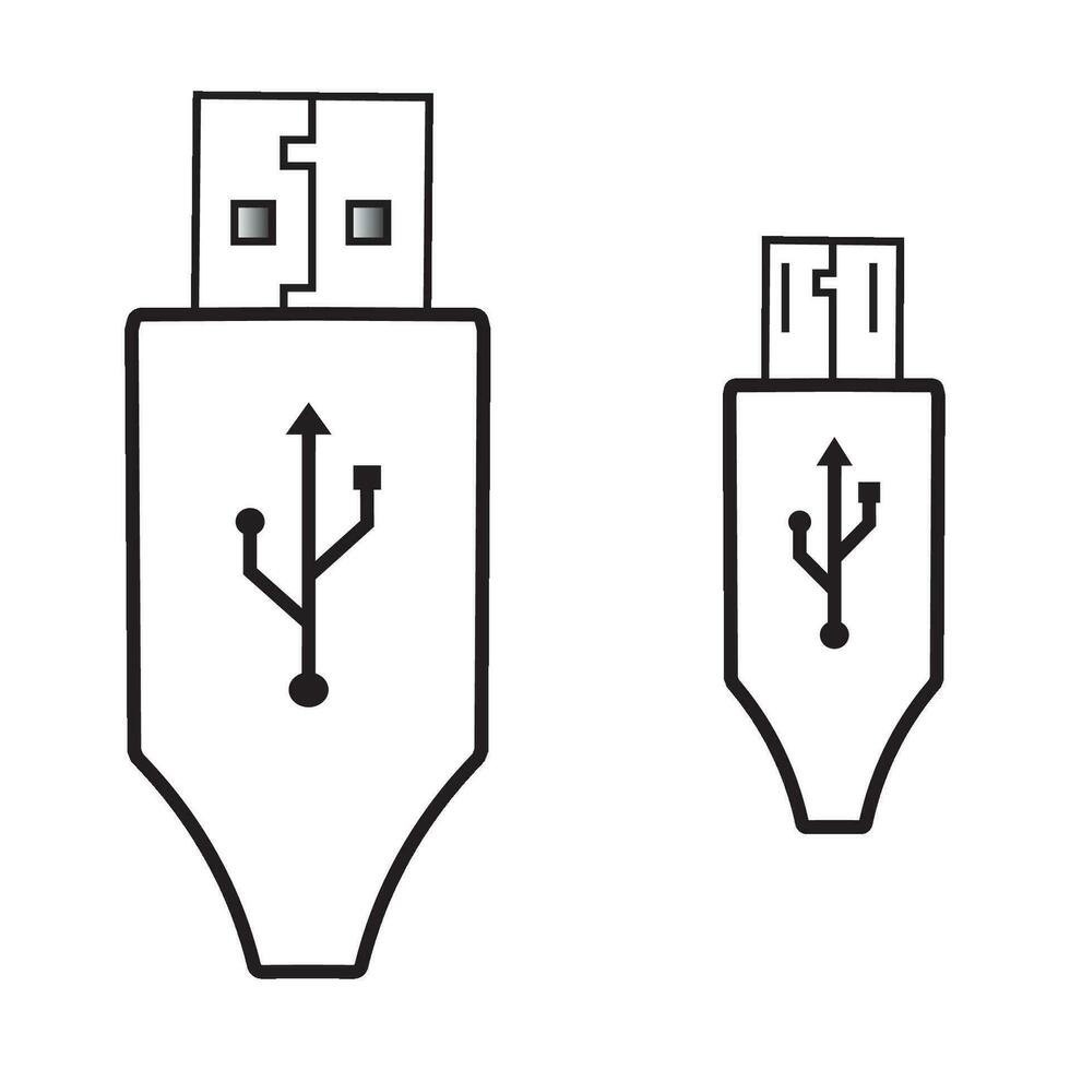 Daten Kabel Symbol Logo Vektor Design Vorlage