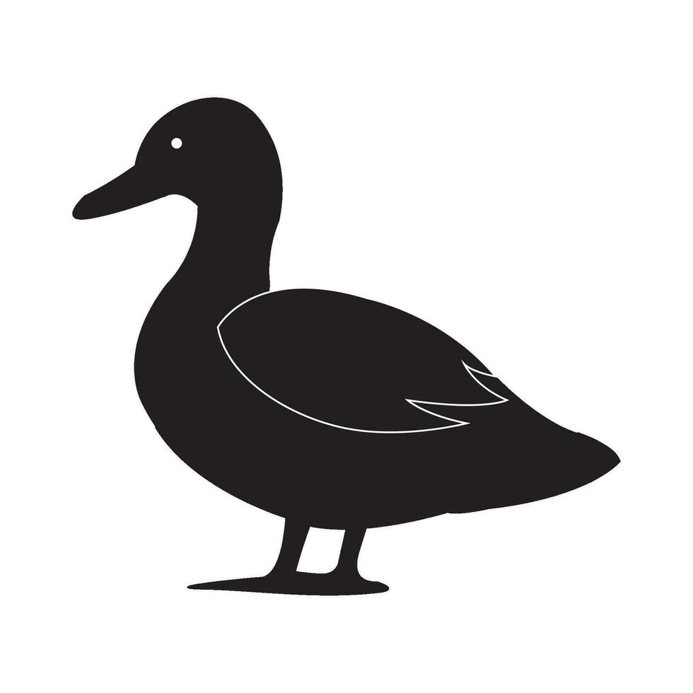 Ente-Symbol-Logo-Vektor-Design-Vorlage vektor