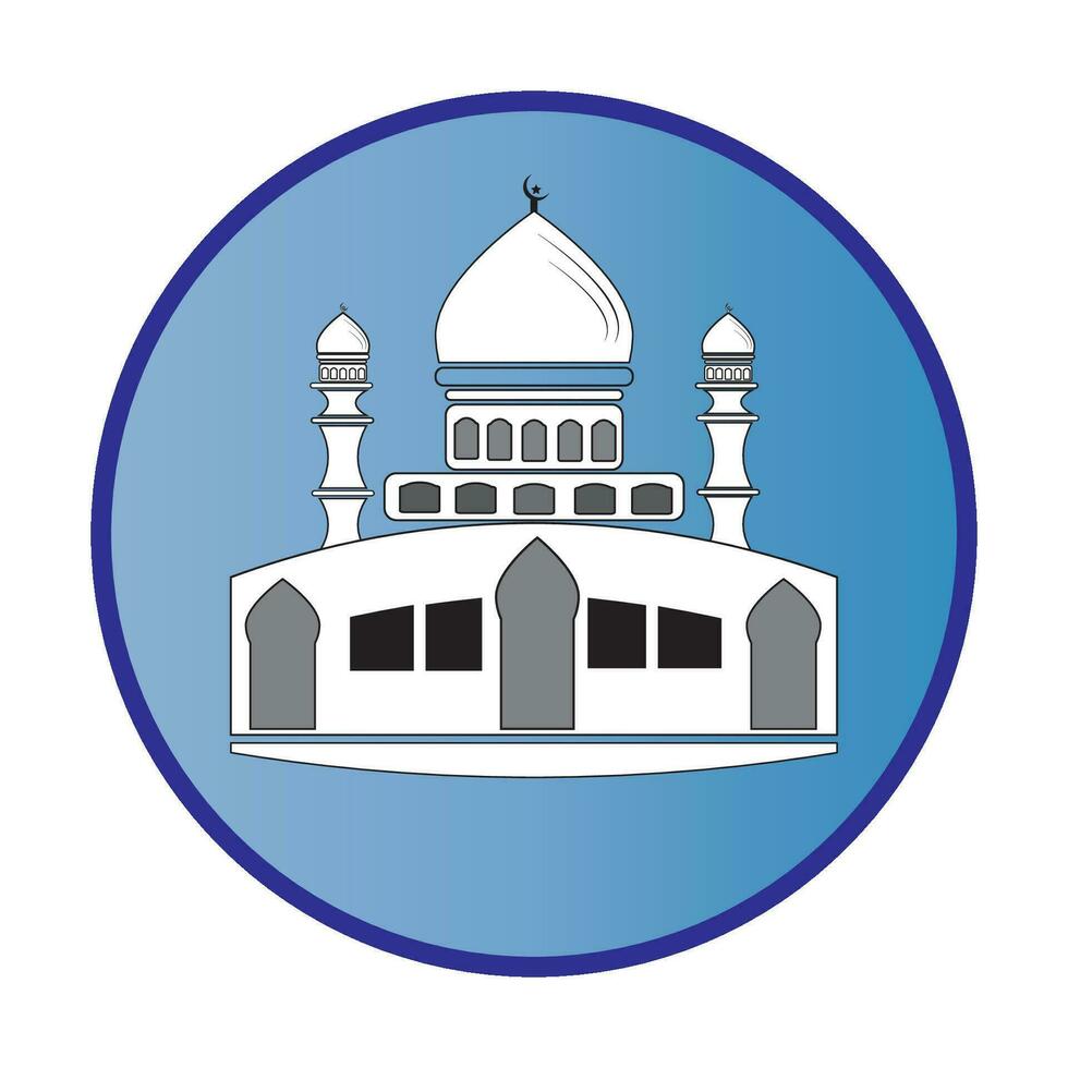 Moschee Symbol Logo Vektor Design Vorlage