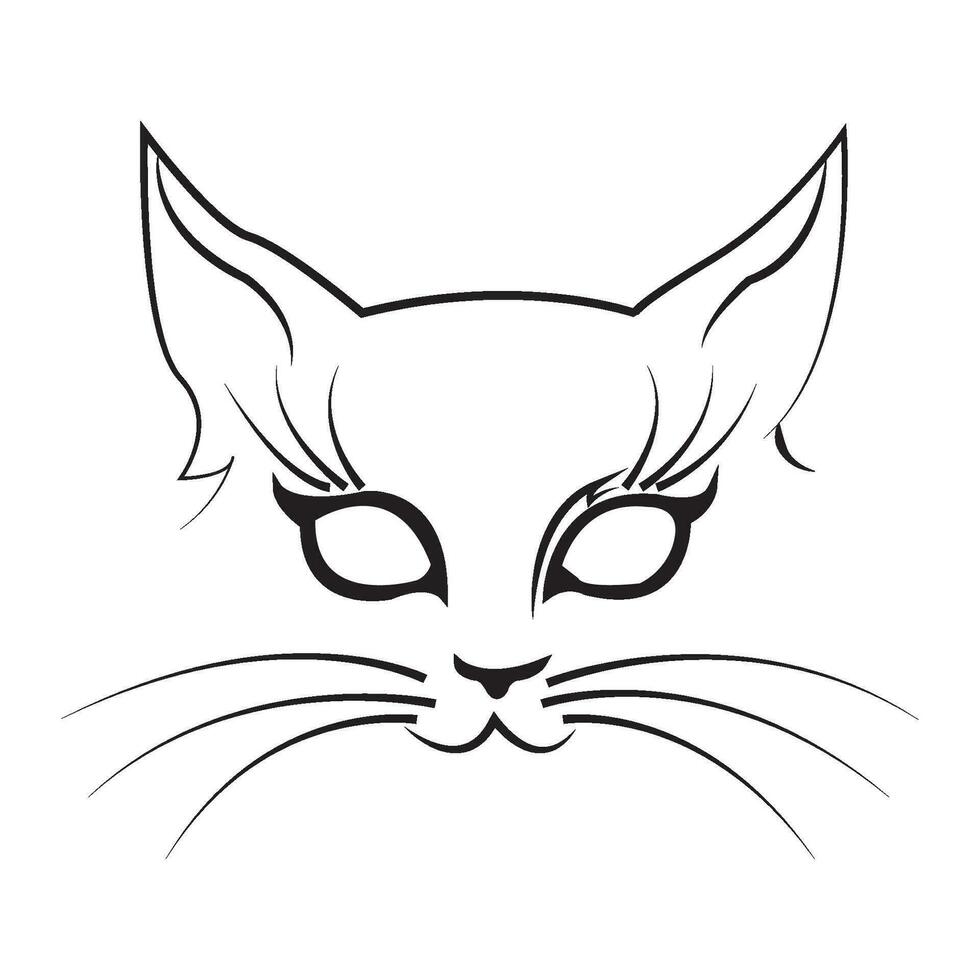 Katze Symbol Logo Vektor Design Vorlage
