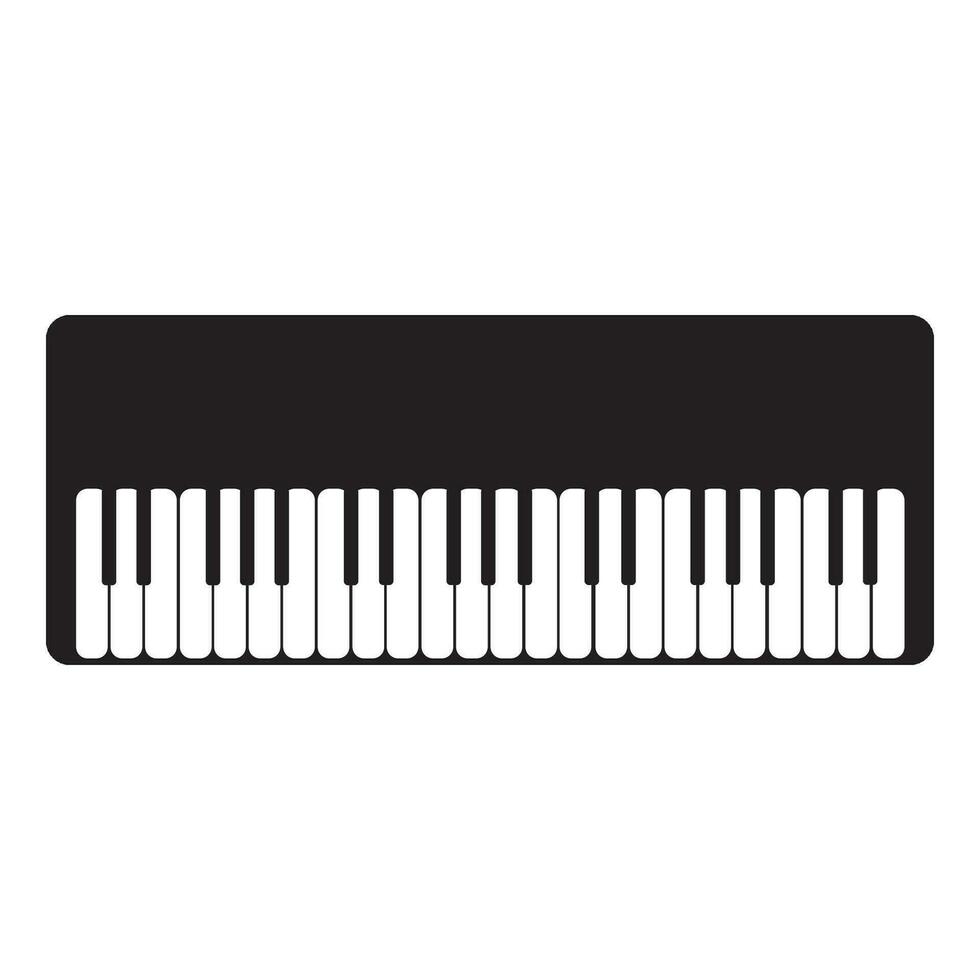 piano ikon logotyp vektor design mall