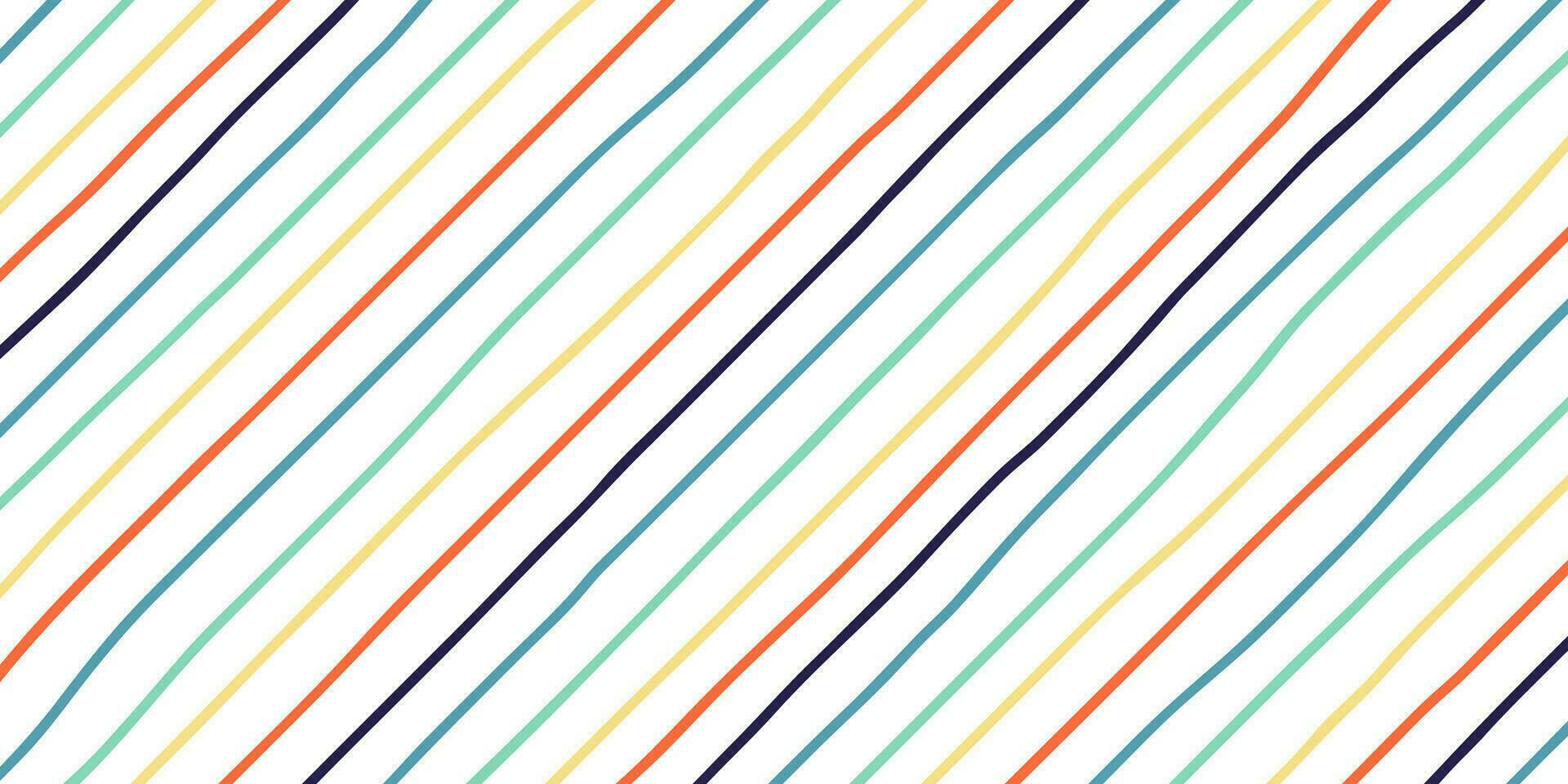hand dragen färgrik diagonal Ränder sömlös mönster. kreativ bakgrund för barn. vektor illustration