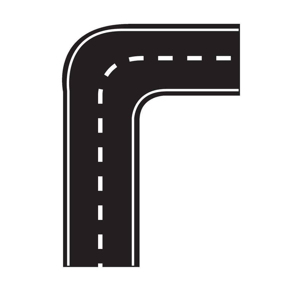 Autobahn-Symbol-Logo-Vektor-Design-Vorlage vektor