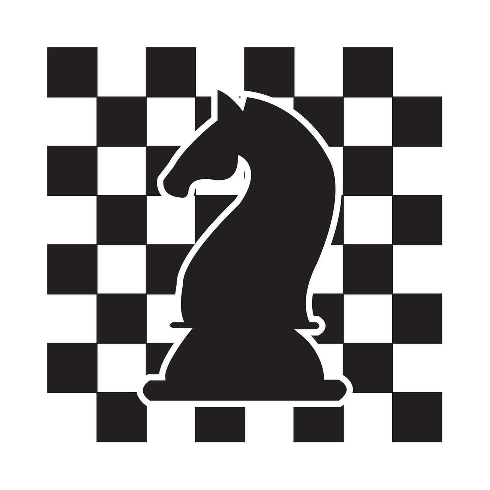 Schach Symbol Logo Vektor Design Vorlage
