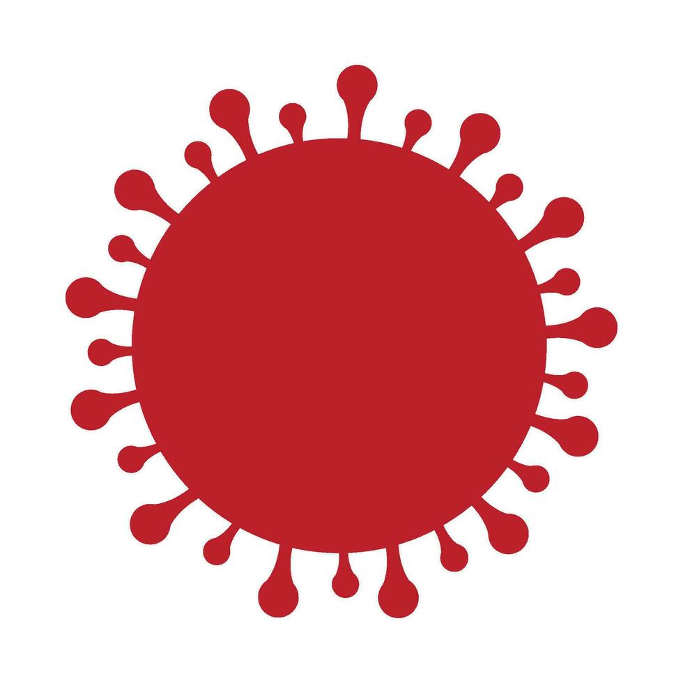 virus ikon logotyp vektor design mall