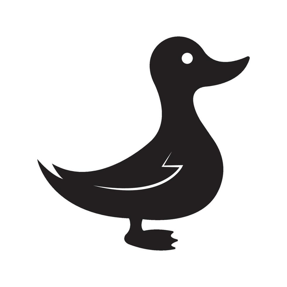 Ente-Symbol-Logo-Vektor-Design-Vorlage vektor