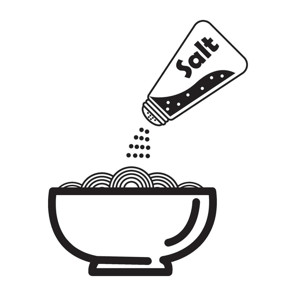 Salz- Symbol Logo Vektor Design Vorlage