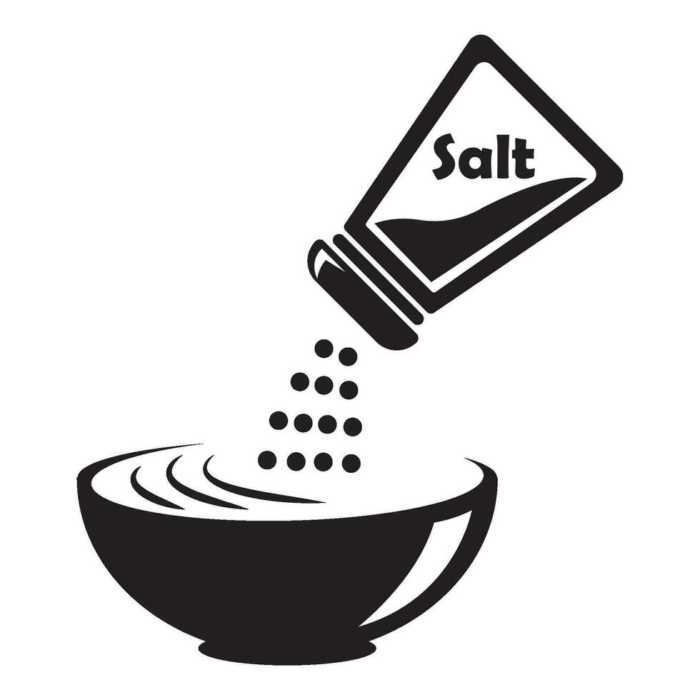 salt ikon logotyp vektor design mall