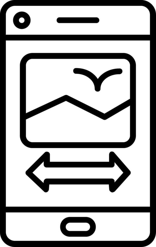 Profil wischen Vektor Symbol