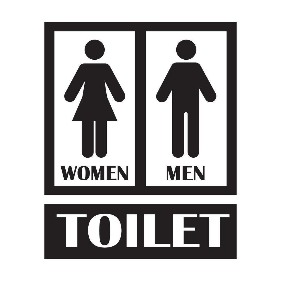 toalett ikon logotyp vektor design mall