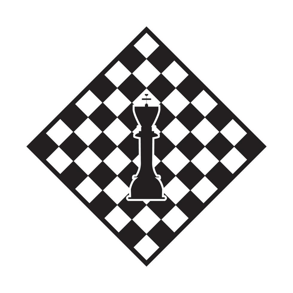 schack ikon logotyp vektor design mall