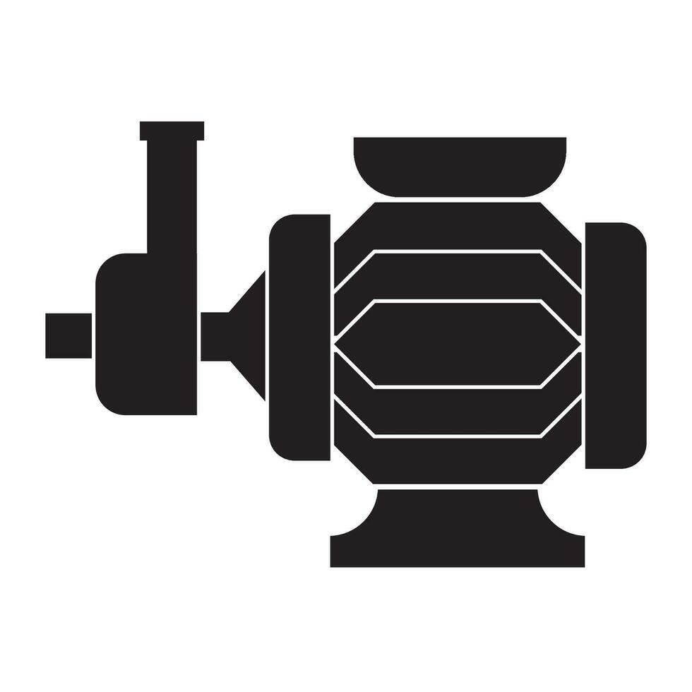 vatten pump maskin ikon logotyp vektor design mall