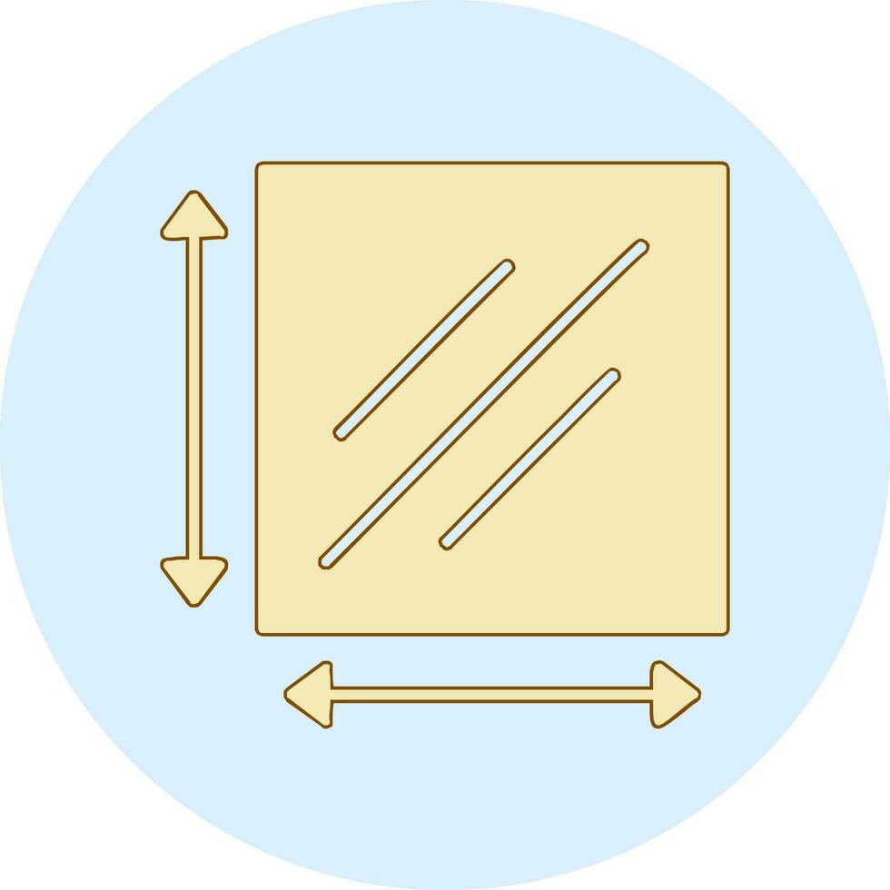 dimensionera vektor ikon