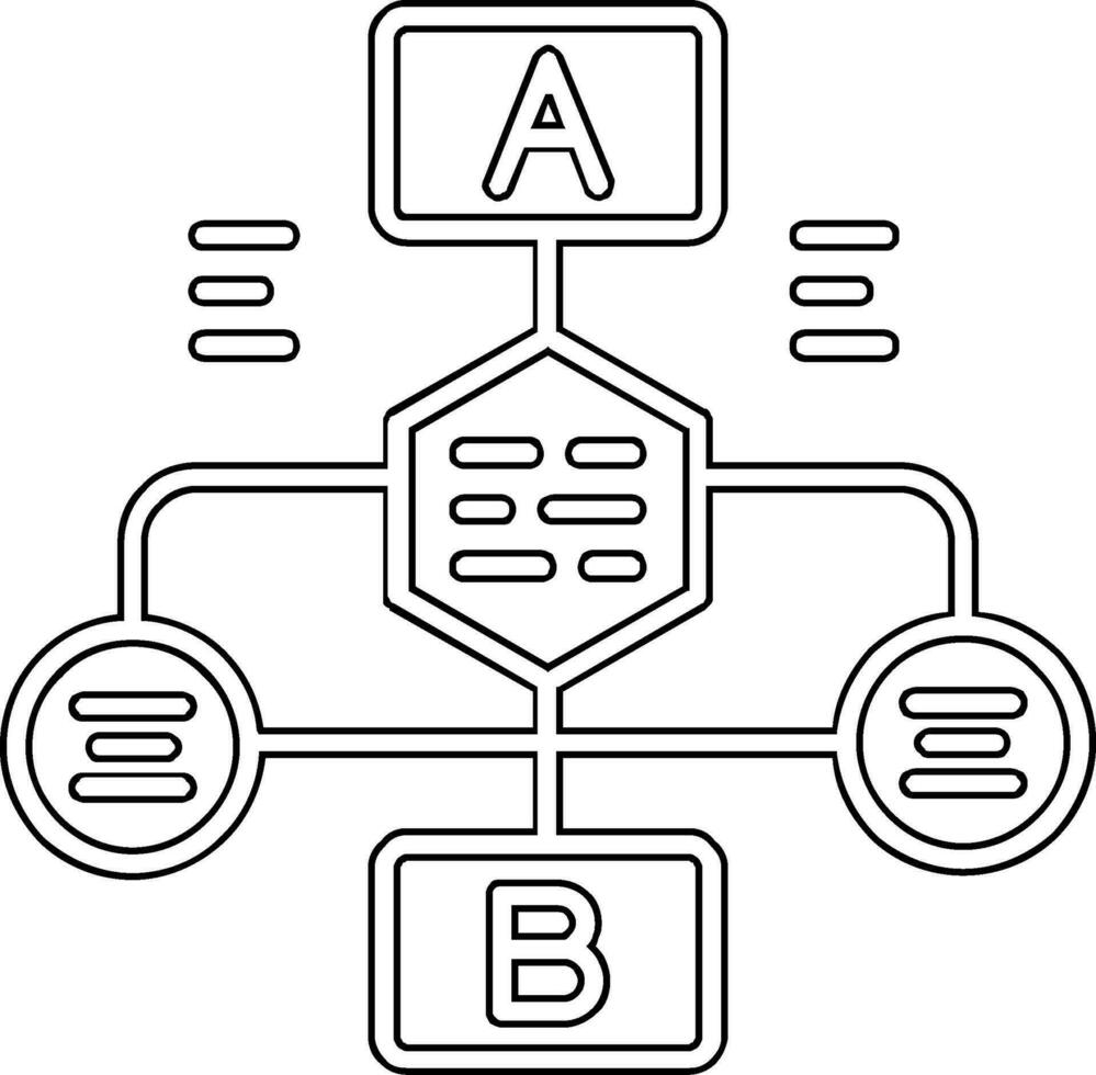 Flussdiagramm-Vektorsymbol vektor