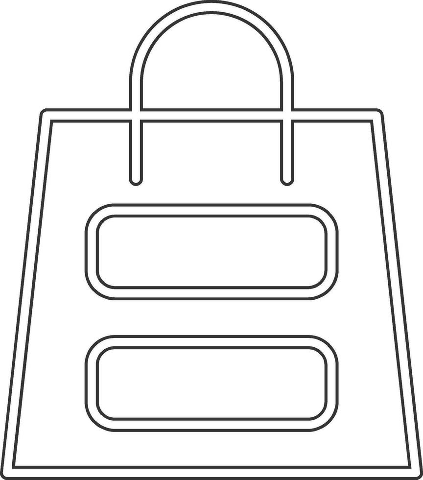 Einkaufstasche-Vektor-Symbol vektor