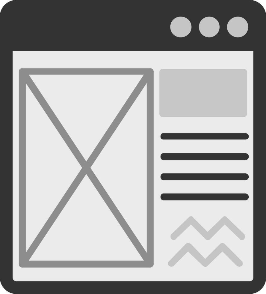 layout vektor ikon