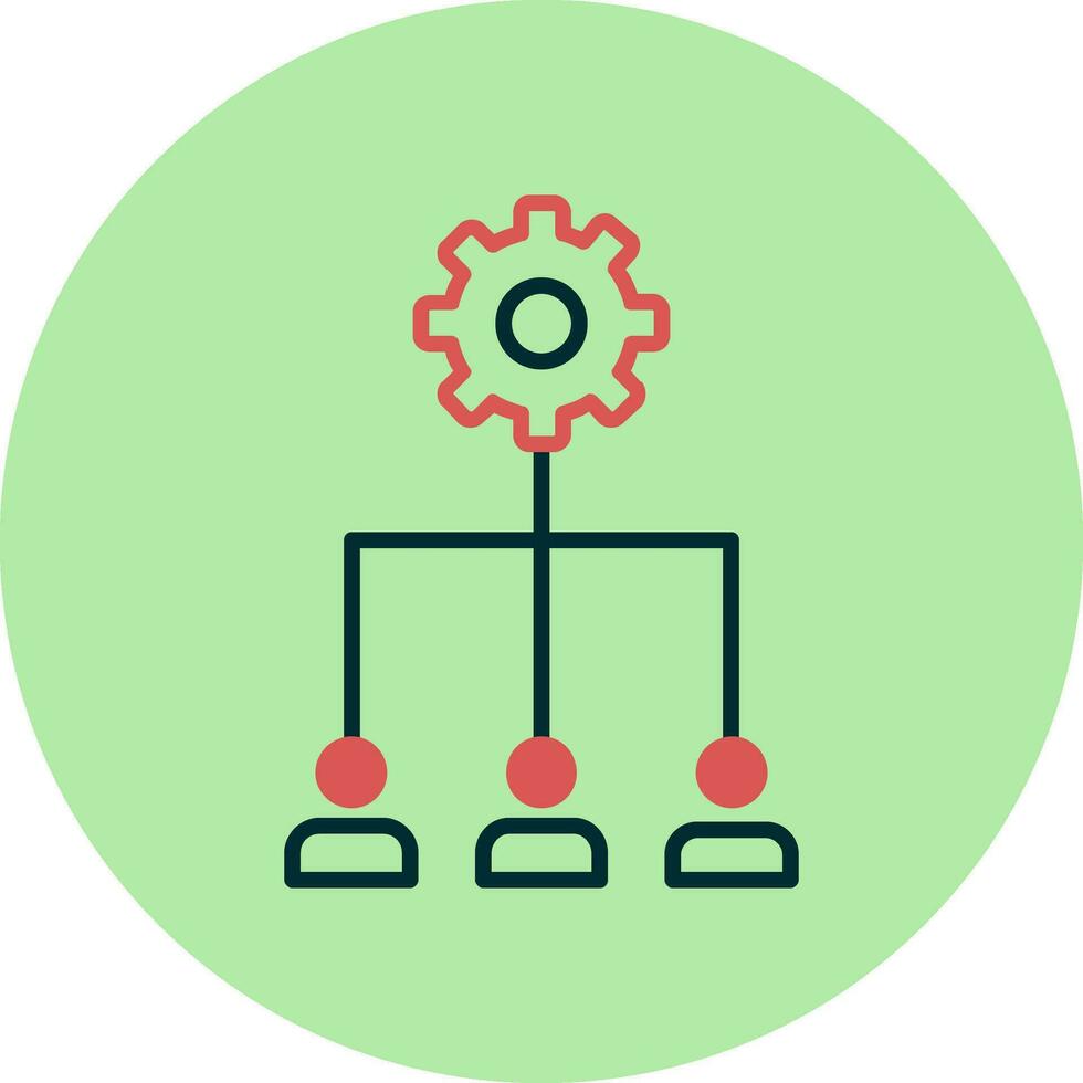 Teammanagement-Vektorsymbol vektor