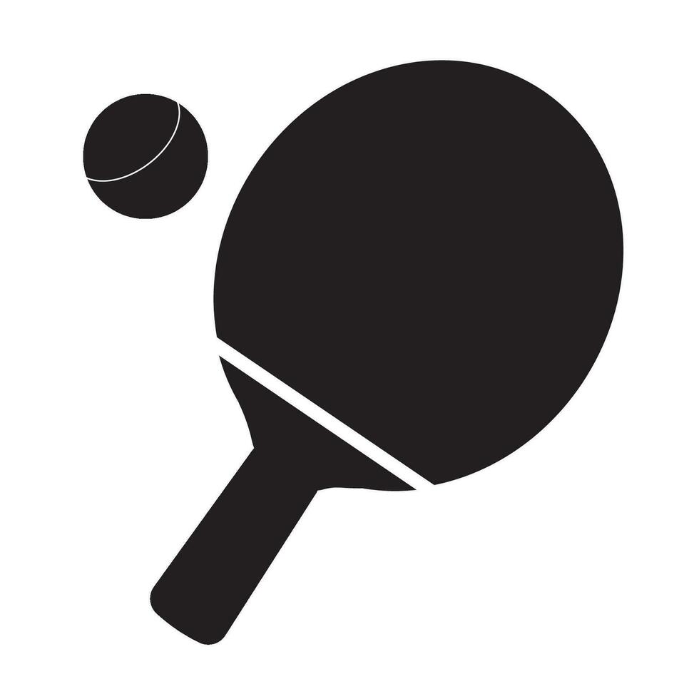 tabell tennis ikon logotyp vektor design mall