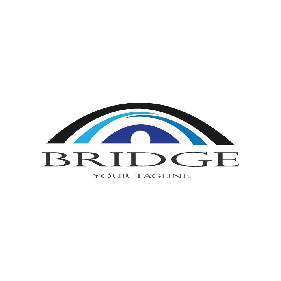 Brücke Logo Vorlage Vektor Icon