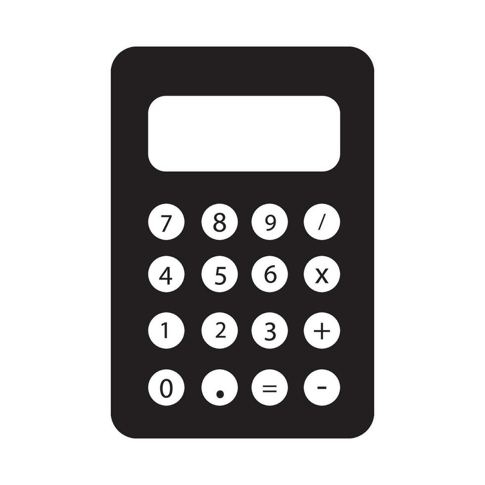 Taschenrechner Symbol Logo Vektor Design Vorlage