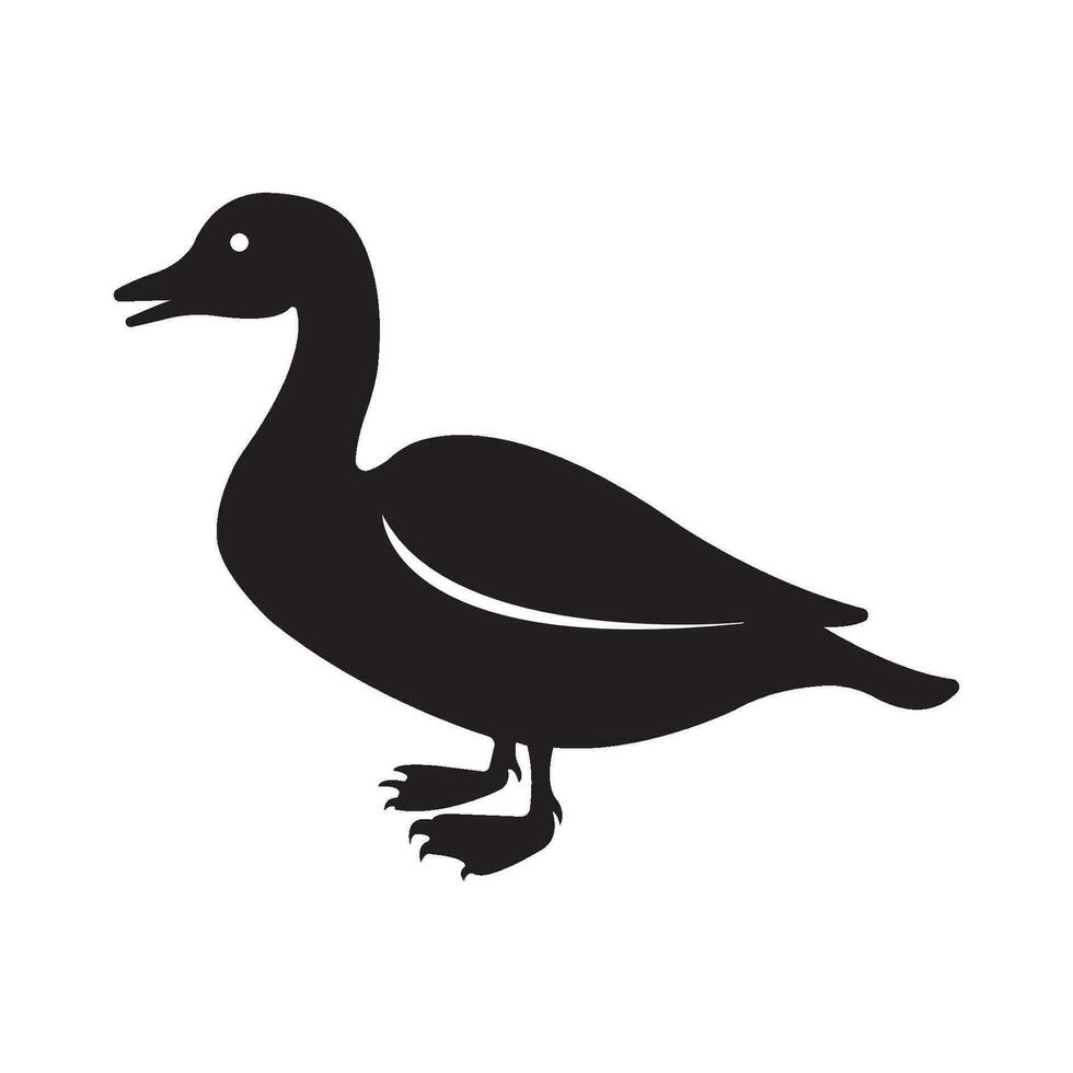 Ente-Symbol-Logo-Vektor-Design-Vorlage vektor